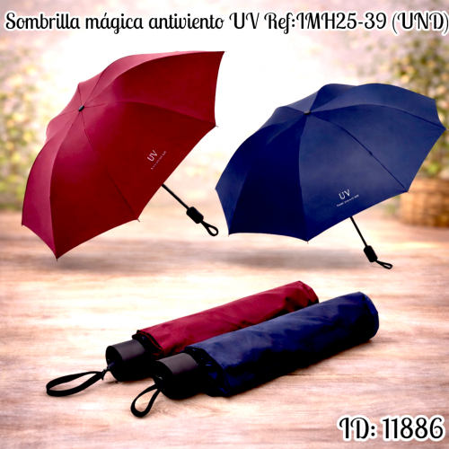 Sombrilla mágica antiviento UV Ref:IMH25-39 (UND)
