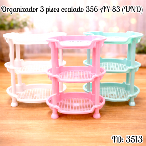 Organizador 3 pisos ovalado 356-AY-83 (UND)