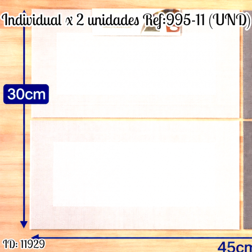Individual x 2 unidades Ref:995-11 (UND)