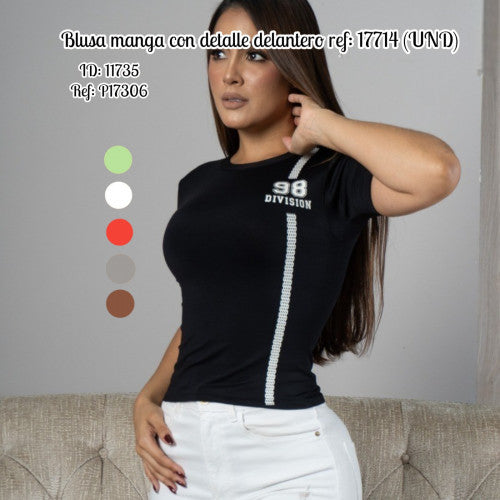 Blusa manga con detalle delantero ref: 17714 (UND)