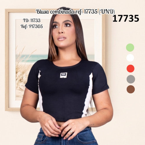 Blusa combinada ref: 17735 (UND)