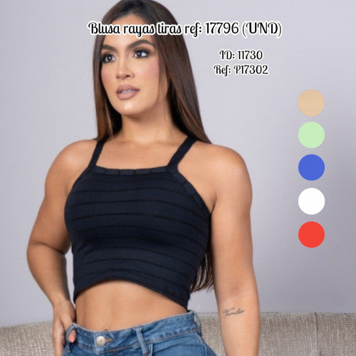 Blusa rayas tiras ref: 17796 (UND)