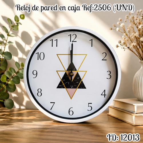 Reloj de pared en caja Ref:2506 (UND)