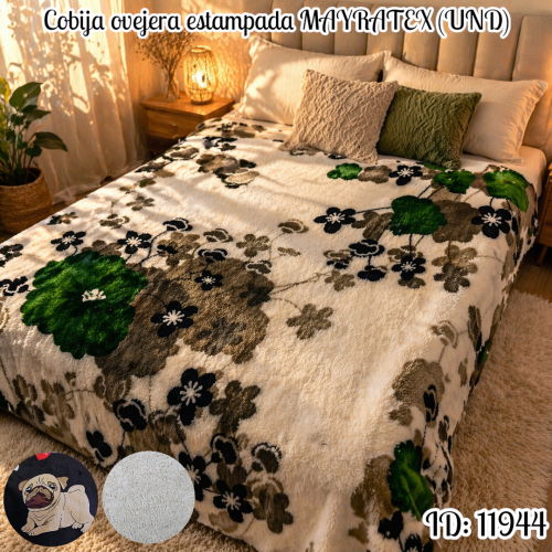 Cobija ovejera estampada MAYRATEX (UND)
