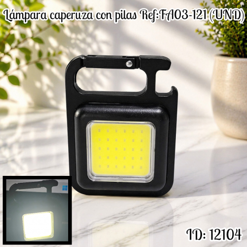 Lámpara caperuza con pilas Ref:FA03-121 (UND)