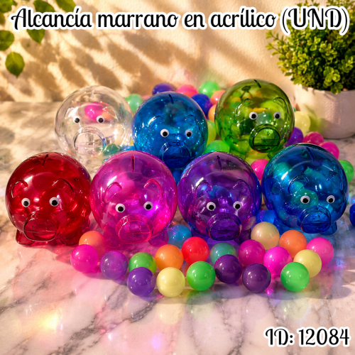 Alcancía marrano en acrílico (UND)