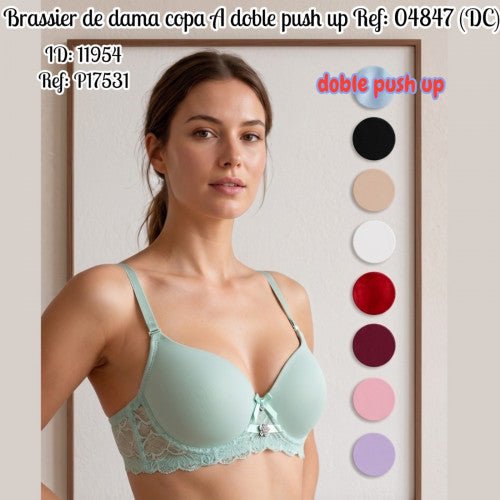 Brasier de dama copa A  doble push up Ref: 04847 (DC)
