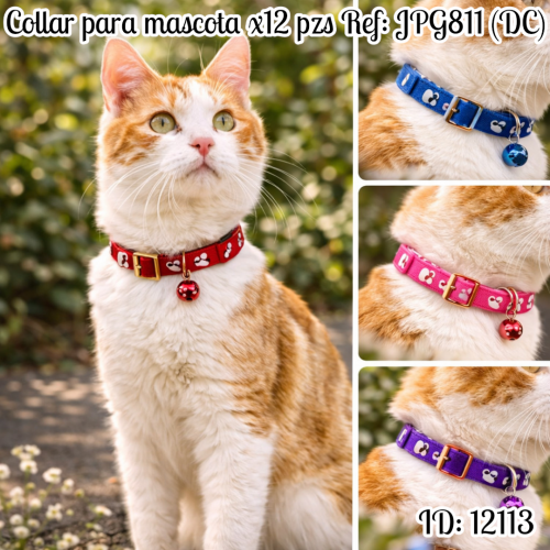 Collar para mascota x12 pzs Ref: JPG811 (DC)