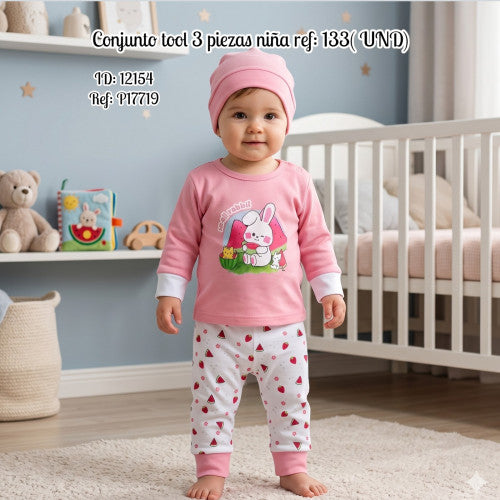 Conjunto tool 3 piezas niña ref: 133( UND)