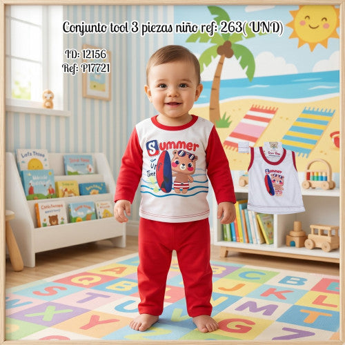 Conjunto tool 3 piezas niño ref: 263( UND)