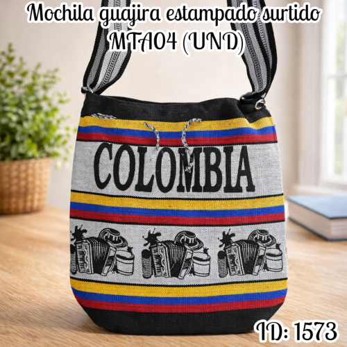 Mochila guajira estampado surtido MTA04 (UND)