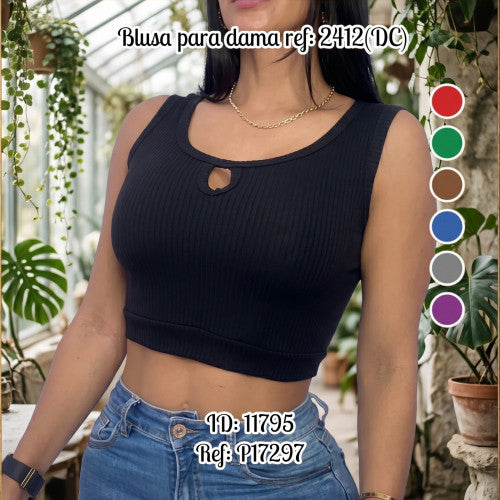 Blusa para dama ref: 2412(UND)