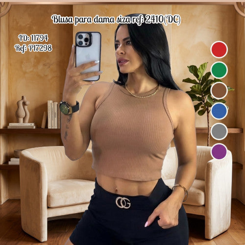 Blusa para dama siza ref: 2410(UND)