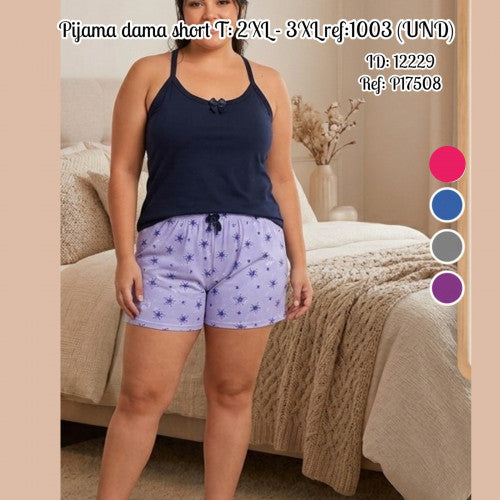 Pijama dama short T: 2XL - 3XL ref:1003 (UND)