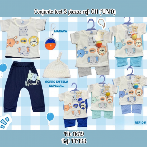 Conjunto tool 3 piezas ref: 011 (UND)