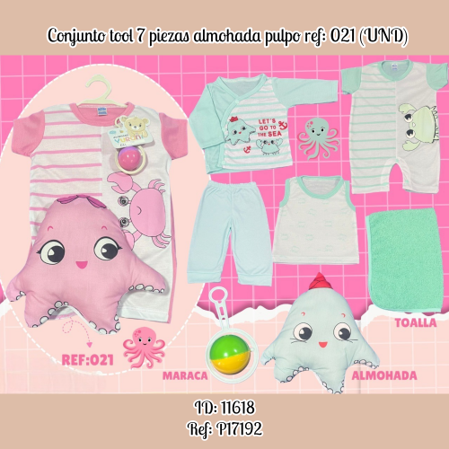 Conjunto tool 7 piezas almohada pollo ref: 021 (UND)