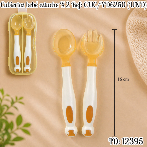 Cubiertos bebé estuche X 2 Ref: CUC/YD6250 (UND)