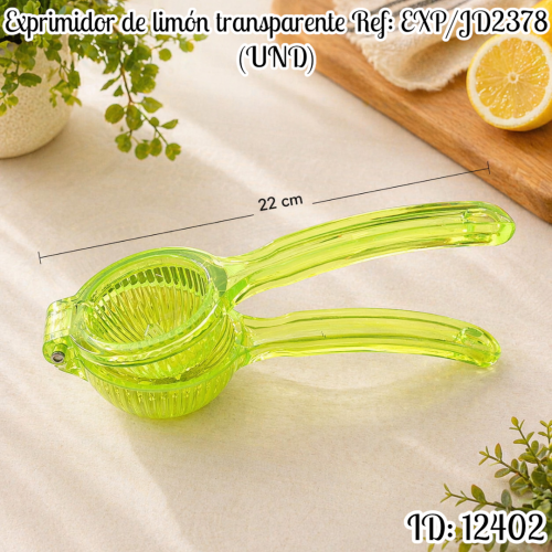 Exprimidor de limón transparente Ref:JD-2378 (UND)