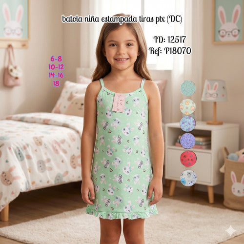 batola niña estampada tiras ptx (DC)