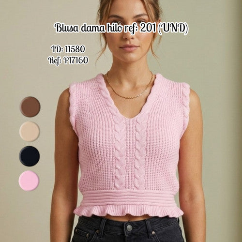 Blusa dama hilo ref: 201 (UND)