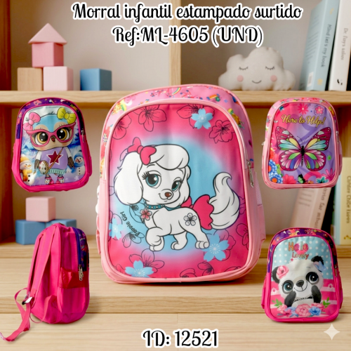 Morral infantil estampado surtido Ref:ML-4605 (UND)