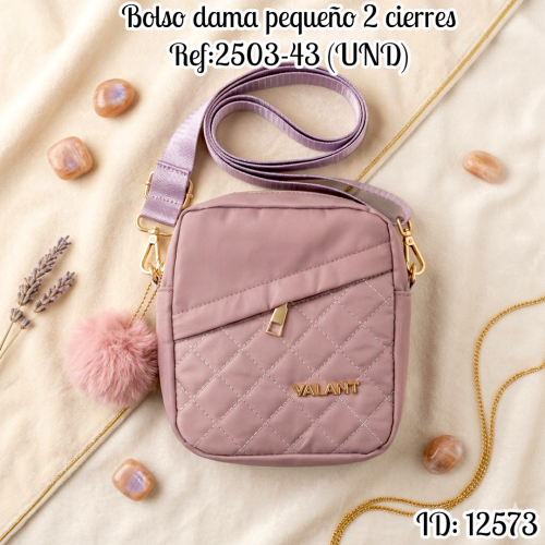 Bolso dama pequeño 2 cierres Ref:2503-43 (UND)
