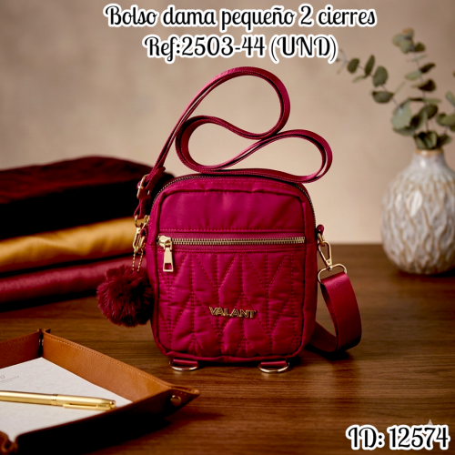 Bolso dama pequeño 2 cierres Ref:2503-44 (UND)