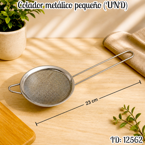 Colador metálico pequeño (UND)
