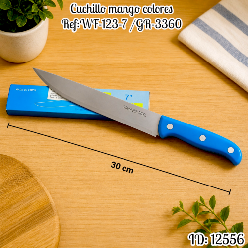 Cuchillo mango colores Ref:WF-123-7 /GR-3360