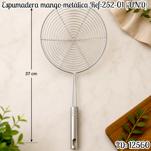 Espumadera mango metálica Ref:252-01 (UND)