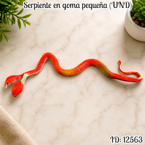 Serpiente en goma pequeña (UND)