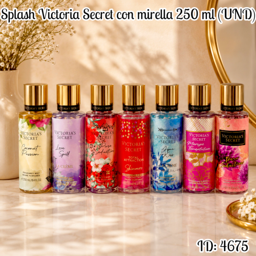 Splash Victoria Secret con mirella 250 ml (UND)