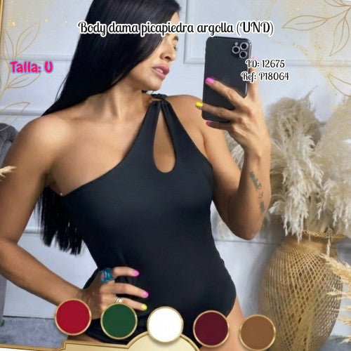 Body dama picapiedra argolla (UND)