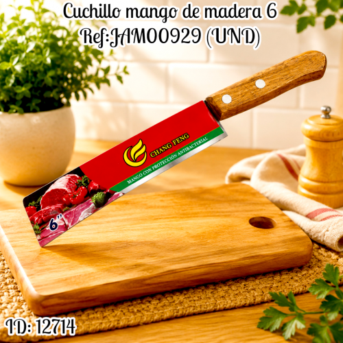 Cuchillo mango de madera # 6 Ref:JAM00929 (UND)