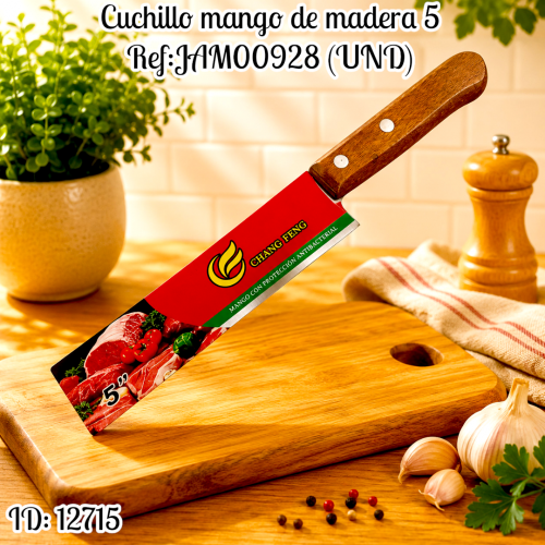 Cuchillo mango de madera # 5 Ref:JAM00928 (DC)