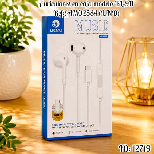 Auriculares en caja modelo KL-911 Ref:JAM02584 (UND)