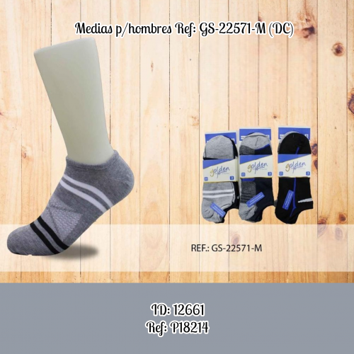 Medias p/hombres Ref: GS-22571-M (DC)