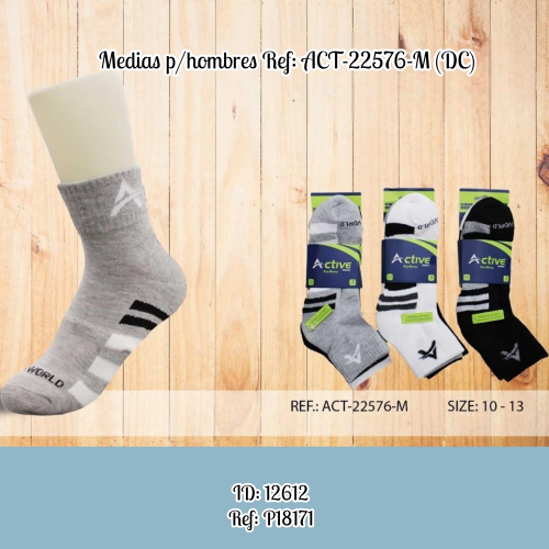 Medias p/hombres Ref: ACT-22576-M (DC)
