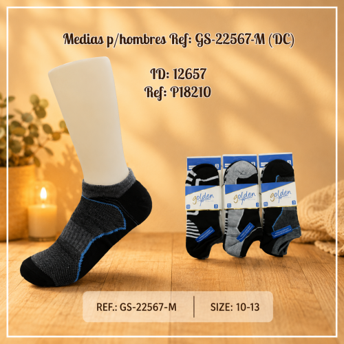 Medias p/hombres Ref: GS-22567-M (DC)
