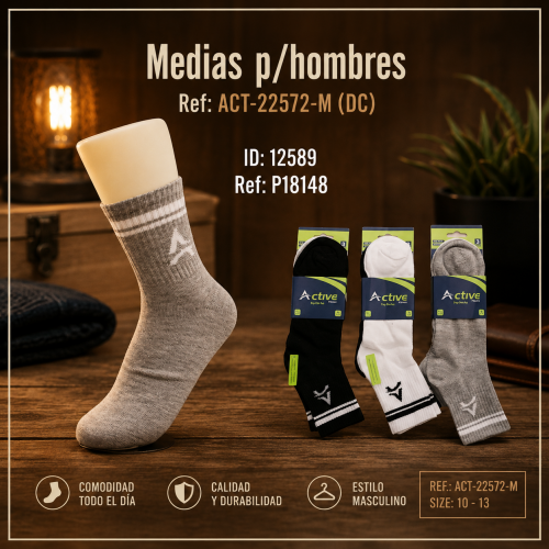 Medias p/hombres Ref: ACT-22572-M (DC)