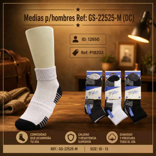 Medias p/hombres Ref: GS-22525-M (DC)