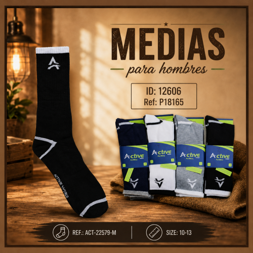 Medias p/hombres Ref: ACT-22579-M (DC)