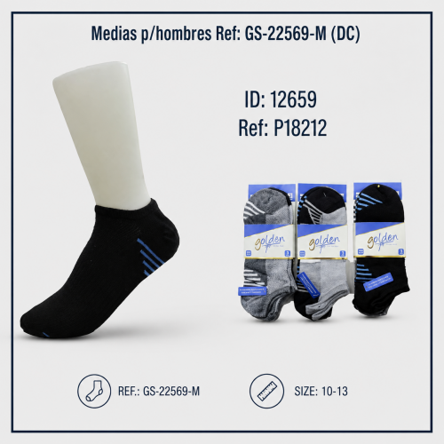 Medias p/hombres Ref: GS-22569-M (DC)