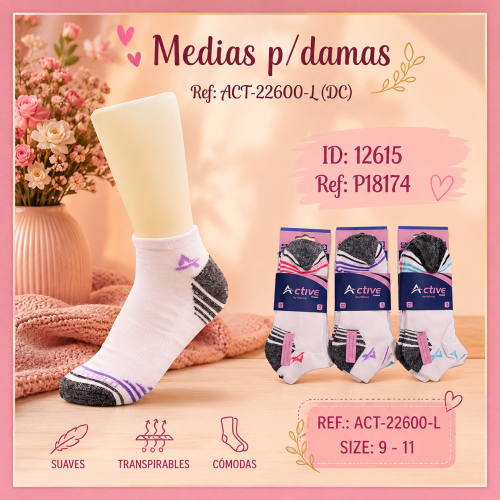 Medias p/damas Ref: ACT-22600-L (DC)