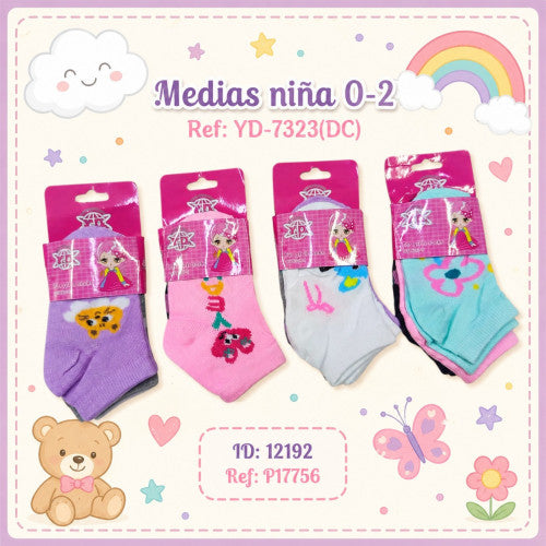 Medias niña 0-2 Ref:YD-7323(DC)