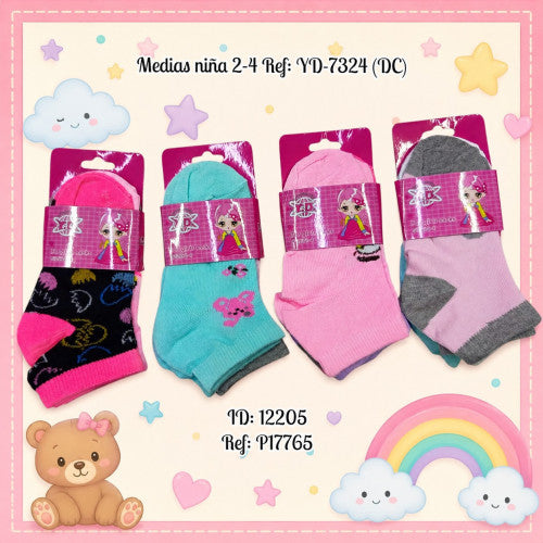 Medias niña 2-4 Ref: YD-7324 (DC)