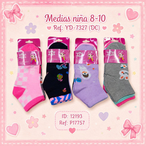 Medias niña 8-10 Ref:YD-7327 (DC)