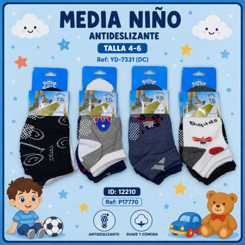 Medias niño Antideslizante 4-6 Ref: YD-7331 (DC)