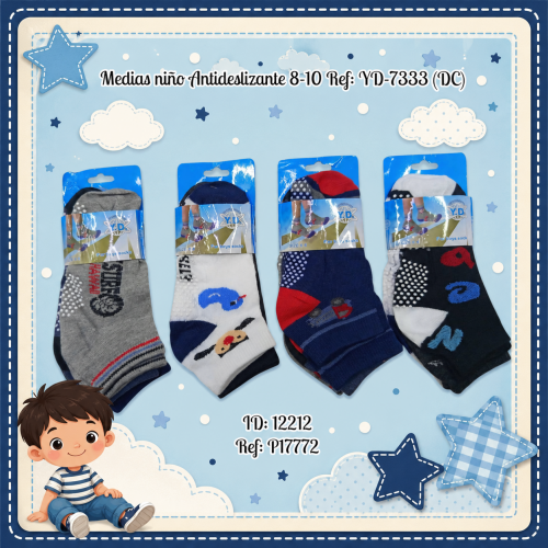 Medias niño Antideslizante 8-10 Ref: YD-7333 (DC)