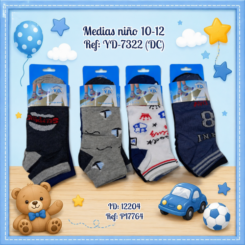 Medias niño 10-12 Ref: YD-7322 (DC)